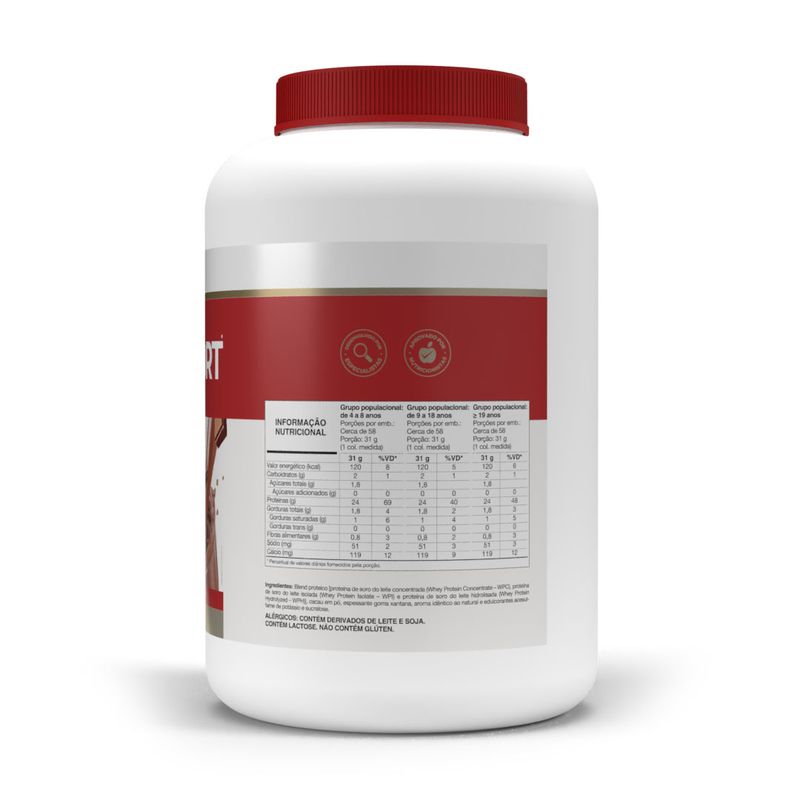 Whey fort 3W - 1.800g Chocolate - Vitafor